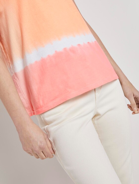 T-Shirt mit Batik-Look - Frauen - melon pink dip dye T-Shirt mit Batik-Look - Frauen - melon pink dip dye - 10 - TOM TAILOR