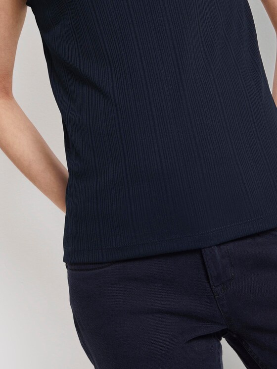 Nena & Larissa: Top with a stand-up collar - Women - Sky Captain Blue Nena & Larissa: Top with a stand-up collar - Women - Sky Captain Blue - 10 - TOM TAILOR