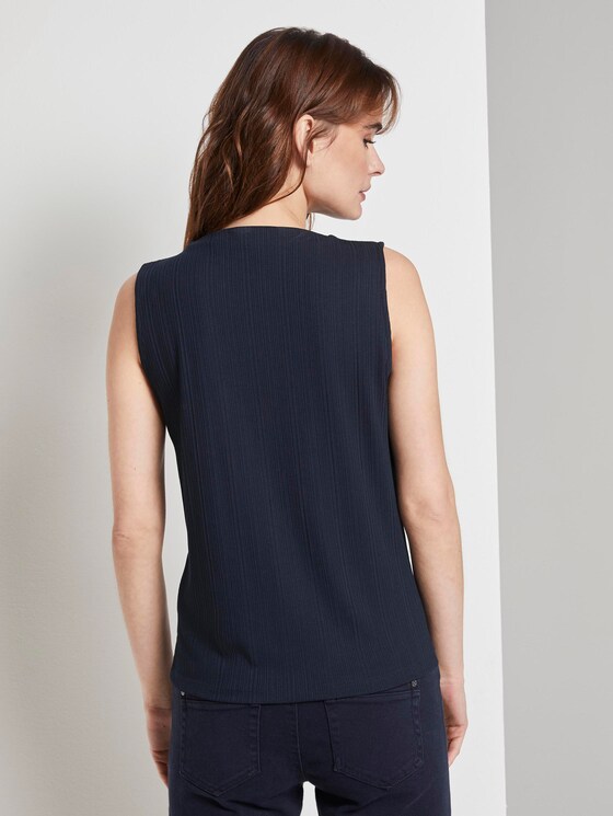 Nena & Larissa: Top with a stand-up collar - Women - Sky Captain Blue Nena & Larissa: Top with a stand-up collar - Women - Sky Captain Blue - 2 - TOM TAILOR