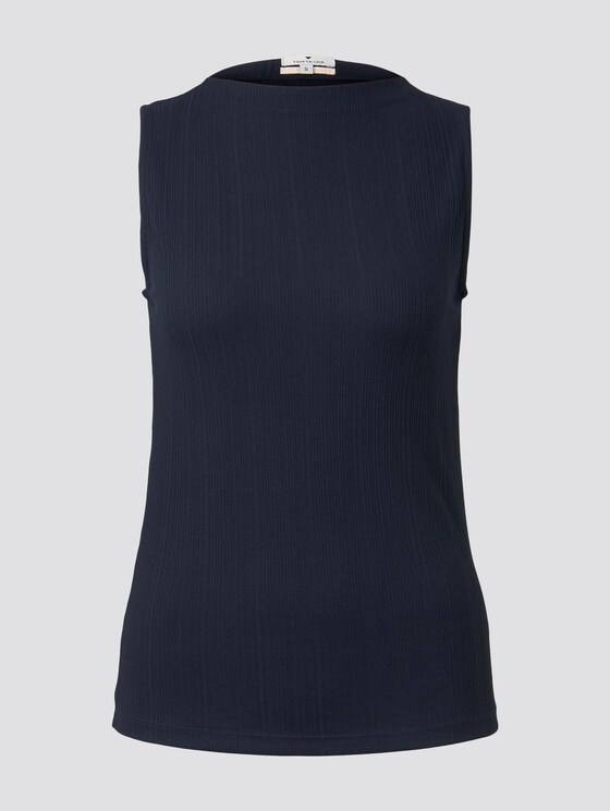 Nena & Larissa: Top with a stand-up collar - Women - Sky Captain Blue Nena & Larissa: Top with a stand-up collar - Women - Sky Captain Blue - 7 - TOM TAILOR