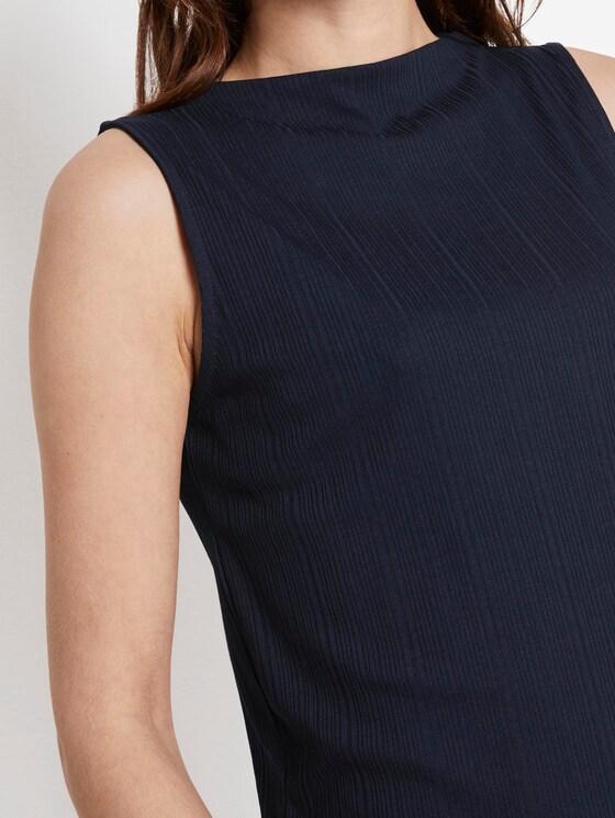 Nena & Larissa: Top with a stand-up collar - Women - Sky Captain Blue Nena & Larissa: Top with a stand-up collar - Women - Sky Captain Blue - 9 - TOM TAILOR