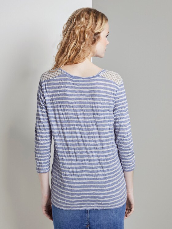 Gestreiftes T-Shirt - Frauen - blue striped Gestreiftes T-Shirt - Frauen - blue striped - 2 - TOM TAILOR