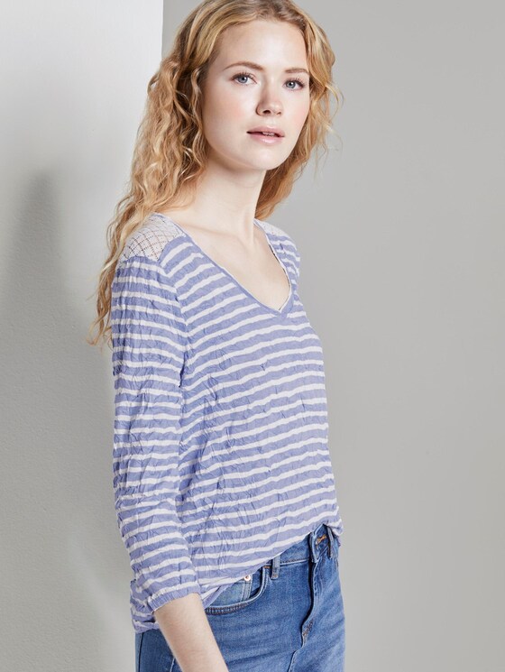 Gestreiftes T-Shirt - Frauen - blue striped Gestreiftes T-Shirt - Frauen - blue striped - 5 - TOM TAILOR