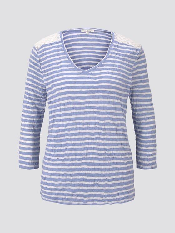Gestreiftes T-Shirt - Frauen - blue striped Gestreiftes T-Shirt - Frauen - blue striped - 7 - TOM TAILOR