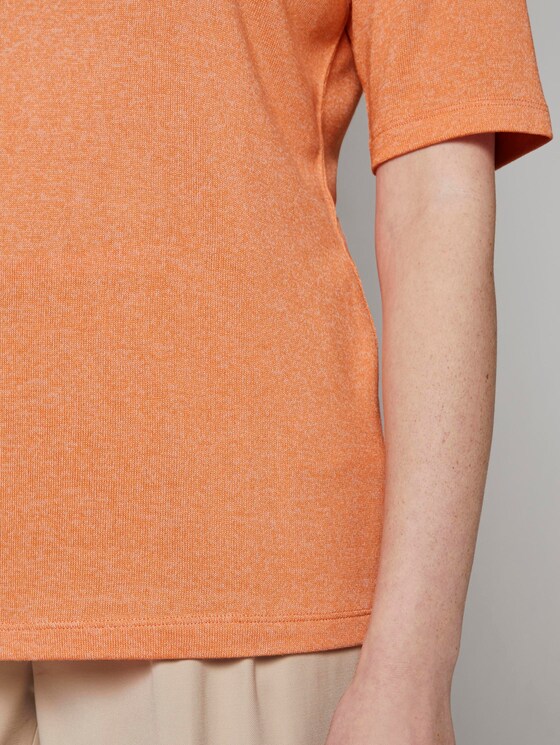 Meliertes T-Shirt - Frauen - fruity melon melange Meliertes T-Shirt - Frauen - fruity melon melange - 10 - TOM TAILOR