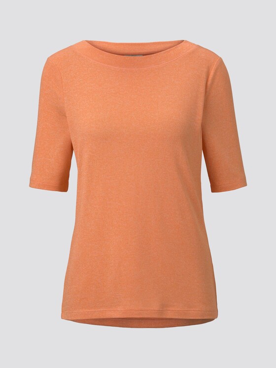 Meliertes T-Shirt - Frauen - fruity melon melange Meliertes T-Shirt - Frauen - fruity melon melange - 7 - TOM TAILOR