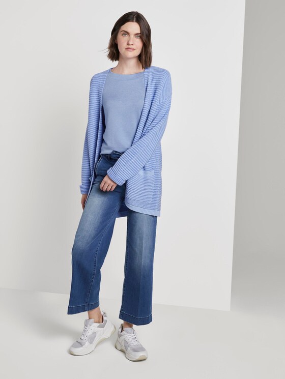 Meliertes T-Shirt - Frauen - parisienne blue melange Meliertes T-Shirt - Frauen - parisienne blue melange - 3 - TOM TAILOR