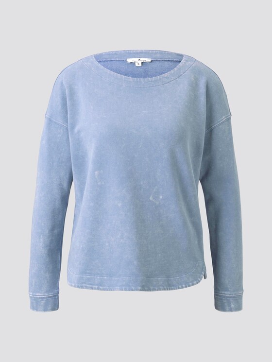 Sweatshirt im Acid Washed-Look - Frauen - Parisienne Blue Sweatshirt im Acid Washed-Look - Frauen - Parisienne Blue - 7 - TOM TAILOR