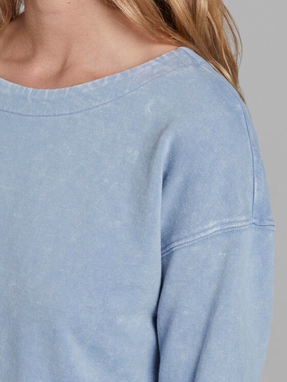 Sweatshirt im Acid Washed-Look - Frauen - Parisienne Blue Sweatshirt im Acid Washed-Look - Frauen - Parisienne Blue - 9 - TOM TAILOR
