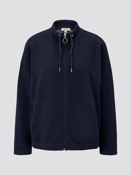 Sweatjacke mit Stehkragen - Frauen - Sky Captain Blue Sweatjacke mit Stehkragen - Frauen - Sky Captain Blue - 7 - TOM TAILOR