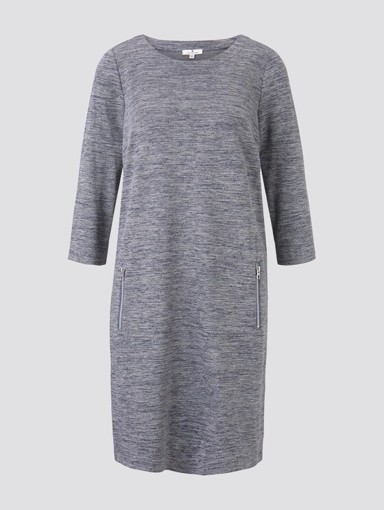 Minikleid mit U-Boot-Ausschnitt - Frauen - blue chambray structure Minikleid mit U-Boot-Ausschnitt - Frauen - blue chambray structure - 7 - TOM TAILOR