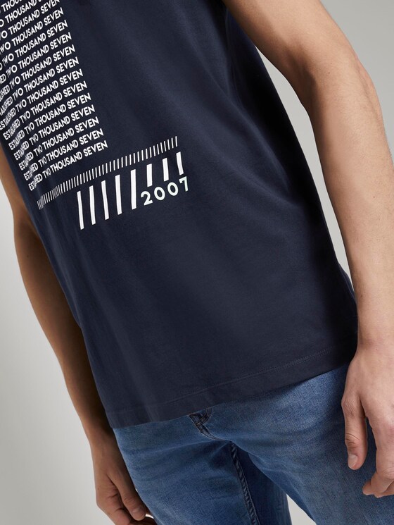 T-shirt with a print - Men - Sky Captain Blue T-shirt with a print - Men - Sky Captain Blue - 10 - TOM TAILOR Denim