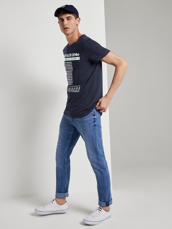 T-shirt with a print - Men - Sky Captain Blue T-shirt with a print - Men - Sky Captain Blue - 3 - TOM TAILOR Denim