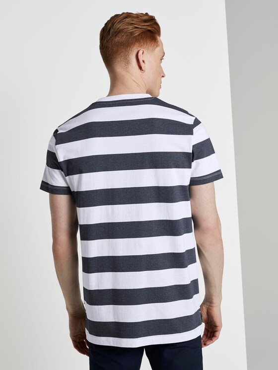 Gestreiftes T-Shirt - Männer - navy block stripe Gestreiftes T-Shirt - Männer - navy block stripe - 2 - TOM TAILOR Denim