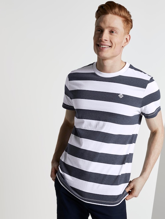 Gestreiftes T Shirt Von Tom Tailor Denim