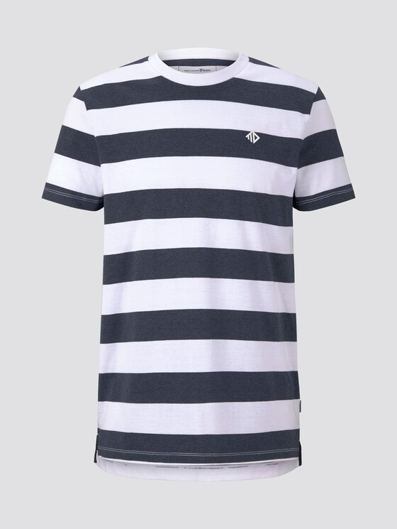 Gestreiftes T-Shirt - Männer - navy block stripe Gestreiftes T-Shirt - Männer - navy block stripe - 7 - TOM TAILOR Denim