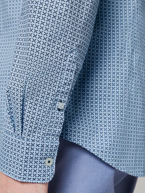 Gemustertes Hemd - Männer - light blue geometric design Gemustertes Hemd - Männer - light blue geometric design - 10 - TOM TAILOR