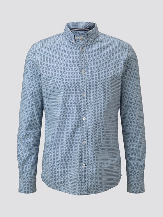 Gemustertes Hemd - Männer - light blue geometric design Gemustertes Hemd - Männer - light blue geometric design - 7 - TOM TAILOR