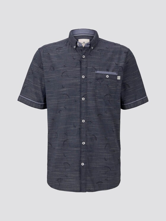 Fein gestreiftes Kurzarmhemd - Männer - navy parachute design Fein gestreiftes Kurzarmhemd - Männer - navy parachute design - 7 - TOM TAILOR