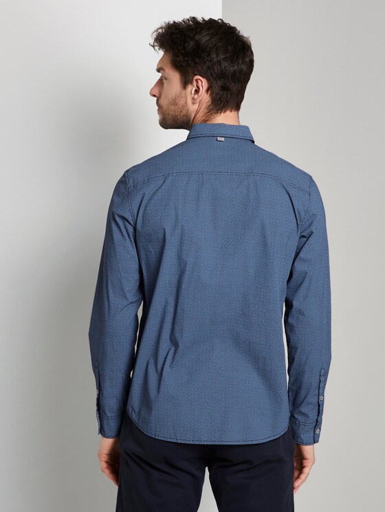 Gemustertes Hemd - Männer - navy lightblue zickzack design Gemustertes Hemd - Männer - navy lightblue zickzack design - 2 - TOM TAILOR