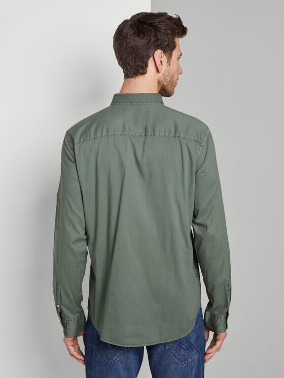 Oxford Hemd mit Brusttasche - Männer - Pale Bark Green Oxford Hemd mit Brusttasche - Männer - Pale Bark Green - 2 - TOM TAILOR