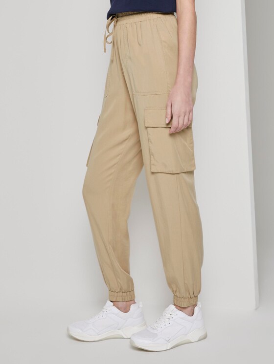 Weiche Cargo-Hose im Utility-Look - Frauen - dark beige Weiche Cargo-Hose im Utility-Look - Frauen - dark beige - 11 - TOM TAILOR Denim