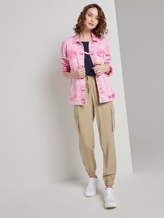Weiche Cargo-Hose im Utility-Look - Frauen - dark beige Weiche Cargo-Hose im Utility-Look - Frauen - dark beige - 3 - TOM TAILOR Denim