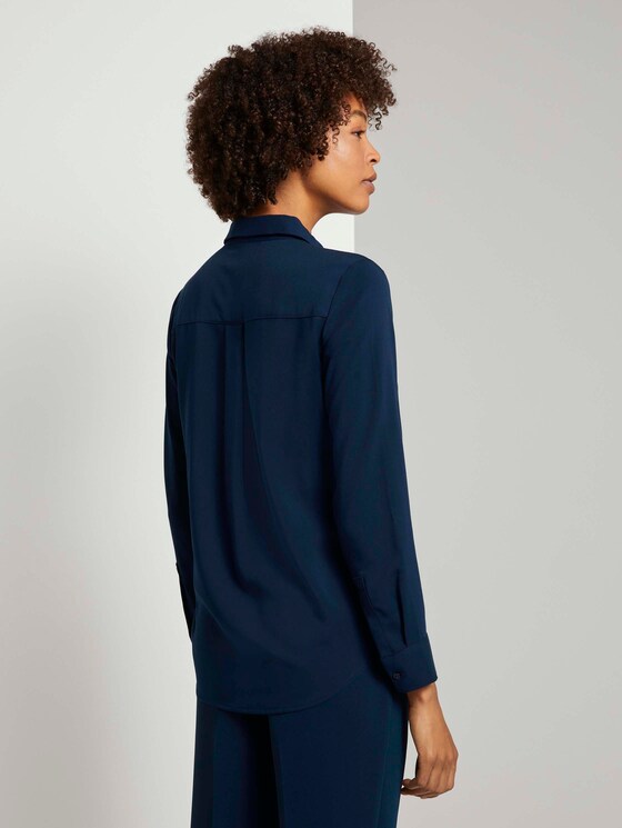 Schlichte Hemdbluse - Frauen - Night Sky Blue Schlichte Hemdbluse - Frauen - Night Sky Blue - 2 - Mine to five