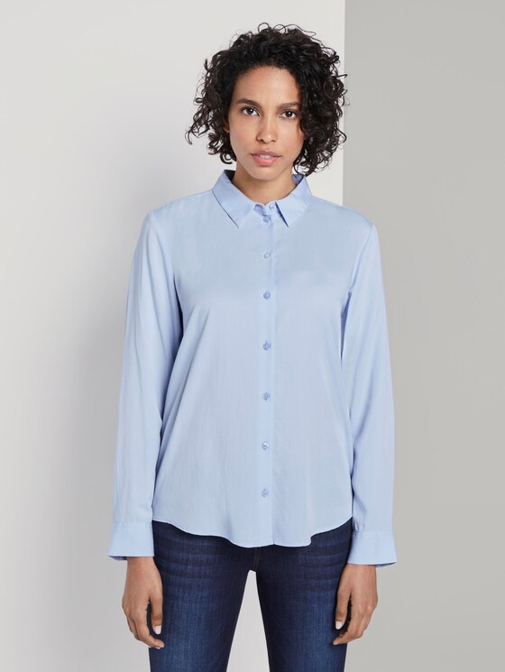 Schlichte Hemdbluse - Frauen - Soft Charming Blue Schlichte Hemdbluse - Frauen - Soft Charming Blue - 1 - Mine to five
