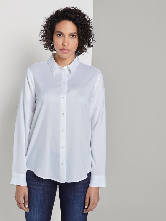 Schlichte Hemdbluse - Frauen - White Schlichte Hemdbluse - Frauen - White - 1 - Mine to five