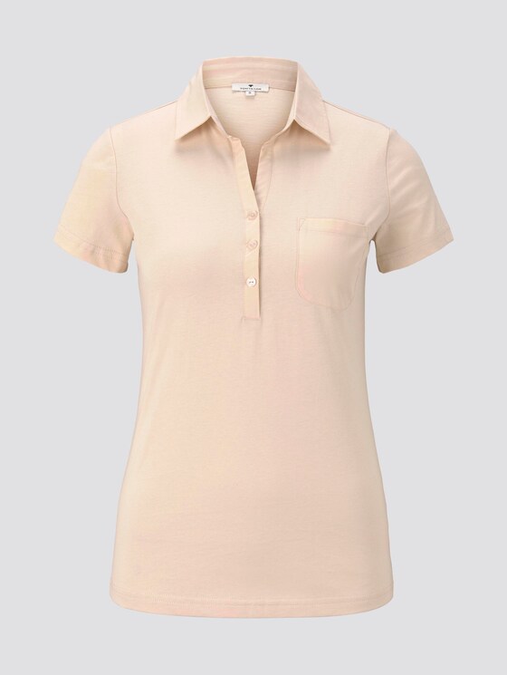 Basic polo shirt met borstzak - Vrouwen - soft vanilla Basic polo shirt met borstzak - Vrouwen - soft vanilla - 7 - TOM TAILOR