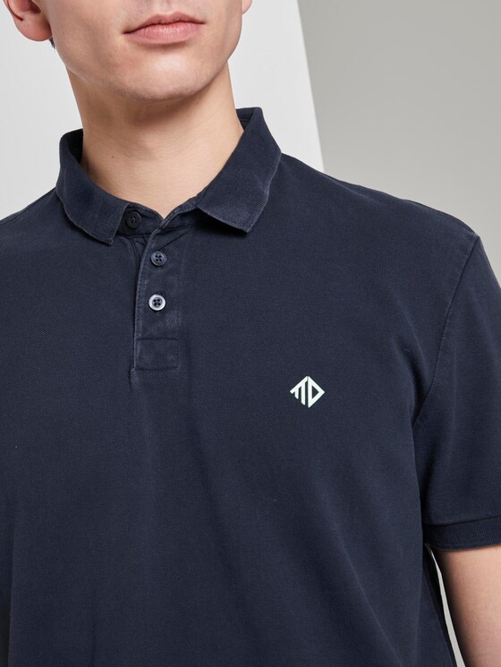 Poloshirt mit Print - Männer - Sky Captain Blue Poloshirt mit Print - Männer - Sky Captain Blue - 9 - TOM TAILOR Denim