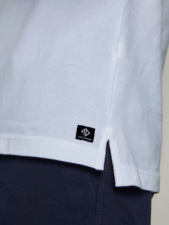 Poloshirt mit Kontraststreifen - Männer - White Poloshirt mit Kontraststreifen - Männer - White - 10 - TOM TAILOR Denim