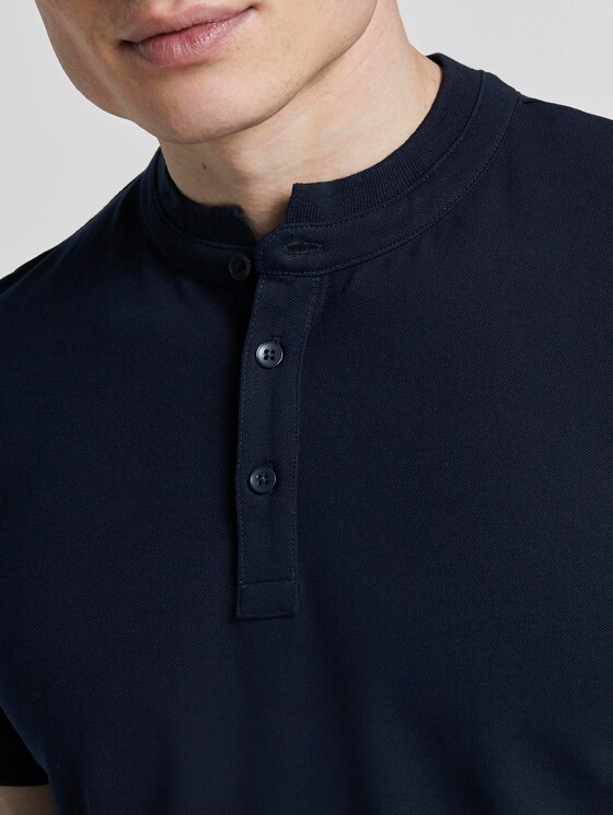 Henley T-Shirt - Männer - Sky Captain Blue Henley T-Shirt - Männer - Sky Captain Blue - 9 - TOM TAILOR Denim