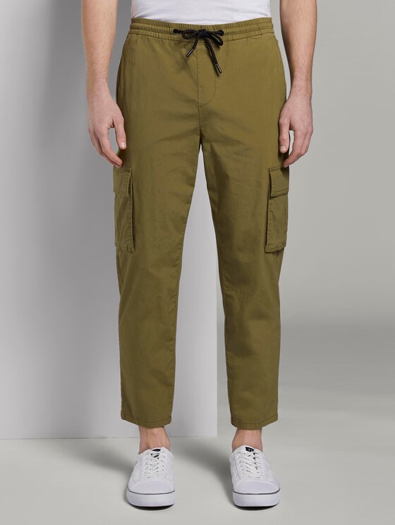 Cargo jogging bottoms - Men - faded moss green Cargo jogging bottoms - Men - faded moss green - 1 - TOM TAILOR Denim