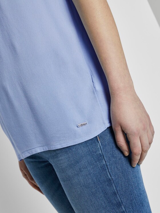 Blusenshirt mit Turn-Ups - Frauen - fresh light blue Blusenshirt mit Turn-Ups - Frauen - fresh light blue - 10 - TOM TAILOR Denim