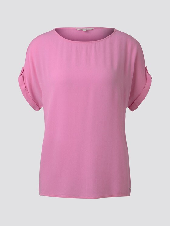 Blusenshirt mit Turn-Ups - Frauen - bright pink Blusenshirt mit Turn-Ups - Frauen - bright pink - 7 - TOM TAILOR Denim