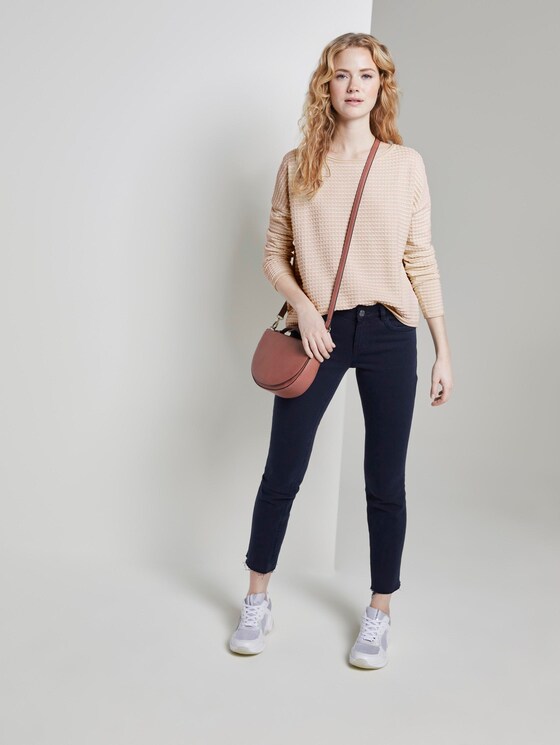 Gepunkteter Strickpullover - Frauen - soft vanilla Gepunkteter Strickpullover - Frauen - soft vanilla - 3 - TOM TAILOR
