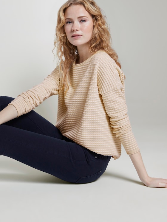 Gepunkteter Strickpullover - Frauen - soft vanilla Gepunkteter Strickpullover - Frauen - soft vanilla - 5 - TOM TAILOR
