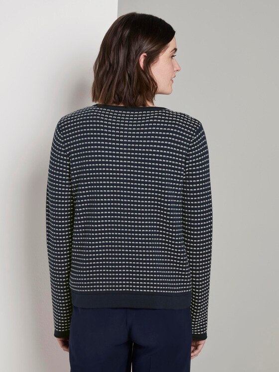 Gepunkteter Cardigan - Frauen - Sky Captain Blue Gepunkteter Cardigan - Frauen - Sky Captain Blue - 2 - TOM TAILOR