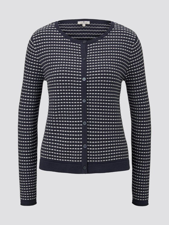 Gepunkteter Cardigan - Frauen - Sky Captain Blue Gepunkteter Cardigan - Frauen - Sky Captain Blue - 7 - TOM TAILOR