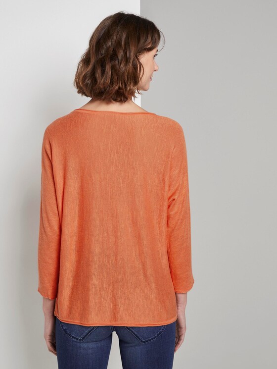 Schlichter Pullover - Frauen - fruity melon orange Schlichter Pullover - Frauen - fruity melon orange - 2 - TOM TAILOR