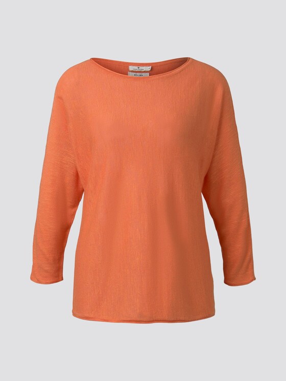 Schlichter Pullover - Frauen - fruity melon orange Schlichter Pullover - Frauen - fruity melon orange - 7 - TOM TAILOR
