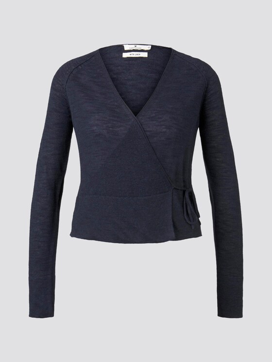 Cardigan zum Wickeln - Frauen - Sky Captain Blue Cardigan zum Wickeln - Frauen - Sky Captain Blue - 7 - TOM TAILOR