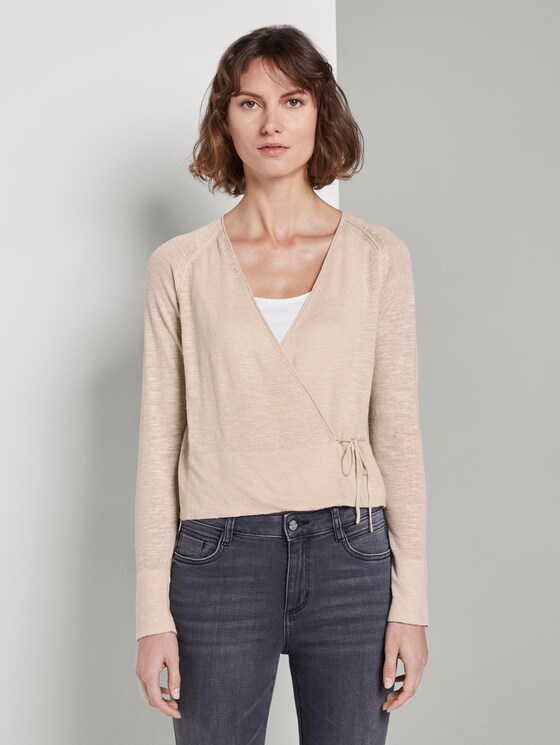 Cardigan zum Wickeln - Frauen - soft vanilla Cardigan zum Wickeln - Frauen - soft vanilla - 1 - TOM TAILOR