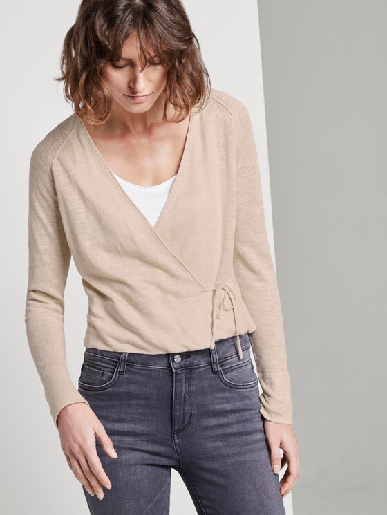 Cardigan zum Wickeln - Frauen - soft vanilla Cardigan zum Wickeln - Frauen - soft vanilla - 5 - TOM TAILOR