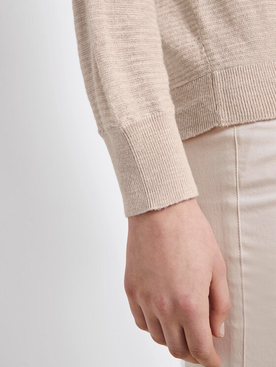 Lockerer Cardigan - Frauen - soft vanilla Lockerer Cardigan - Frauen - soft vanilla - 10 - TOM TAILOR