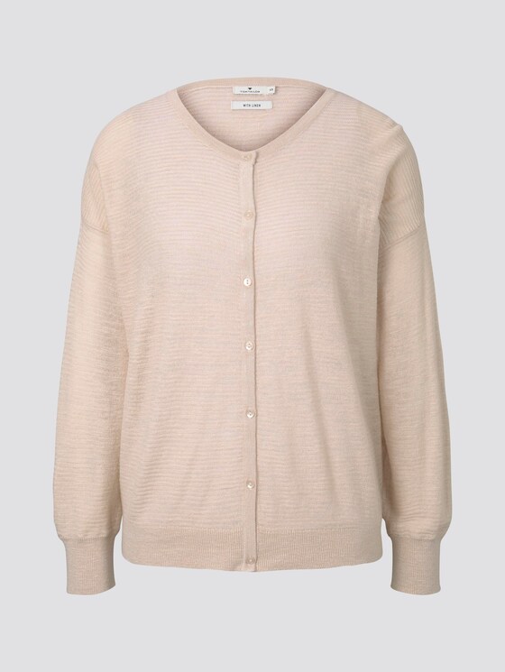 Lockerer Cardigan - Frauen - soft vanilla Lockerer Cardigan - Frauen - soft vanilla - 7 - TOM TAILOR