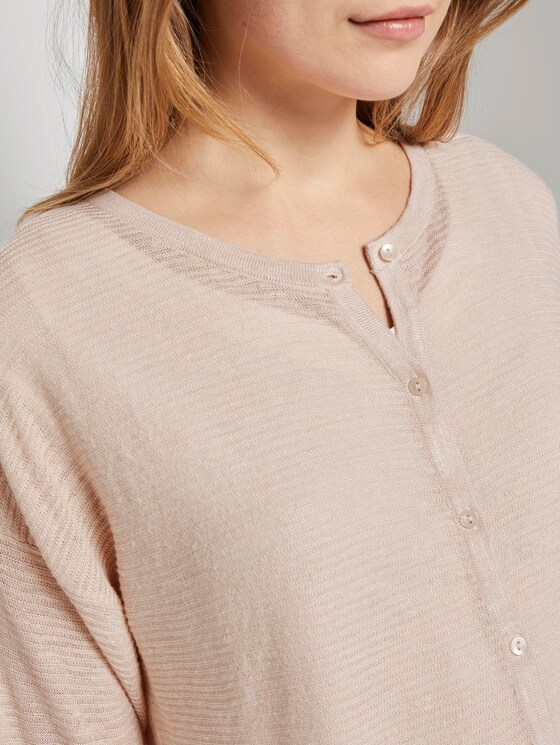Lockerer Cardigan - Frauen - soft vanilla Lockerer Cardigan - Frauen - soft vanilla - 9 - TOM TAILOR