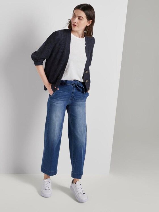 Cardigan mit Ballon-Ärmeln - Frauen - Sky Captain Blue Cardigan mit Ballon-Ärmeln - Frauen - Sky Captain Blue - 3 - TOM TAILOR